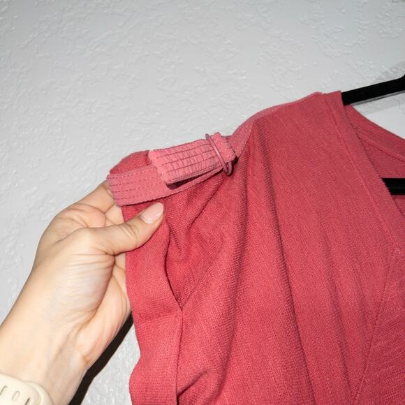 Saturday Sunday x‎ Anthropologie Pink Kathie Flounced Mini Dress Small - Picture 4 of 9